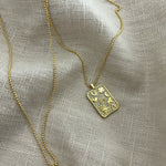 Load image into Gallery viewer, Lucky Square Medallion Necklace
